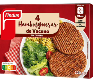 Findus entra en cárnicos congelados con sus nuevas hamburguesas