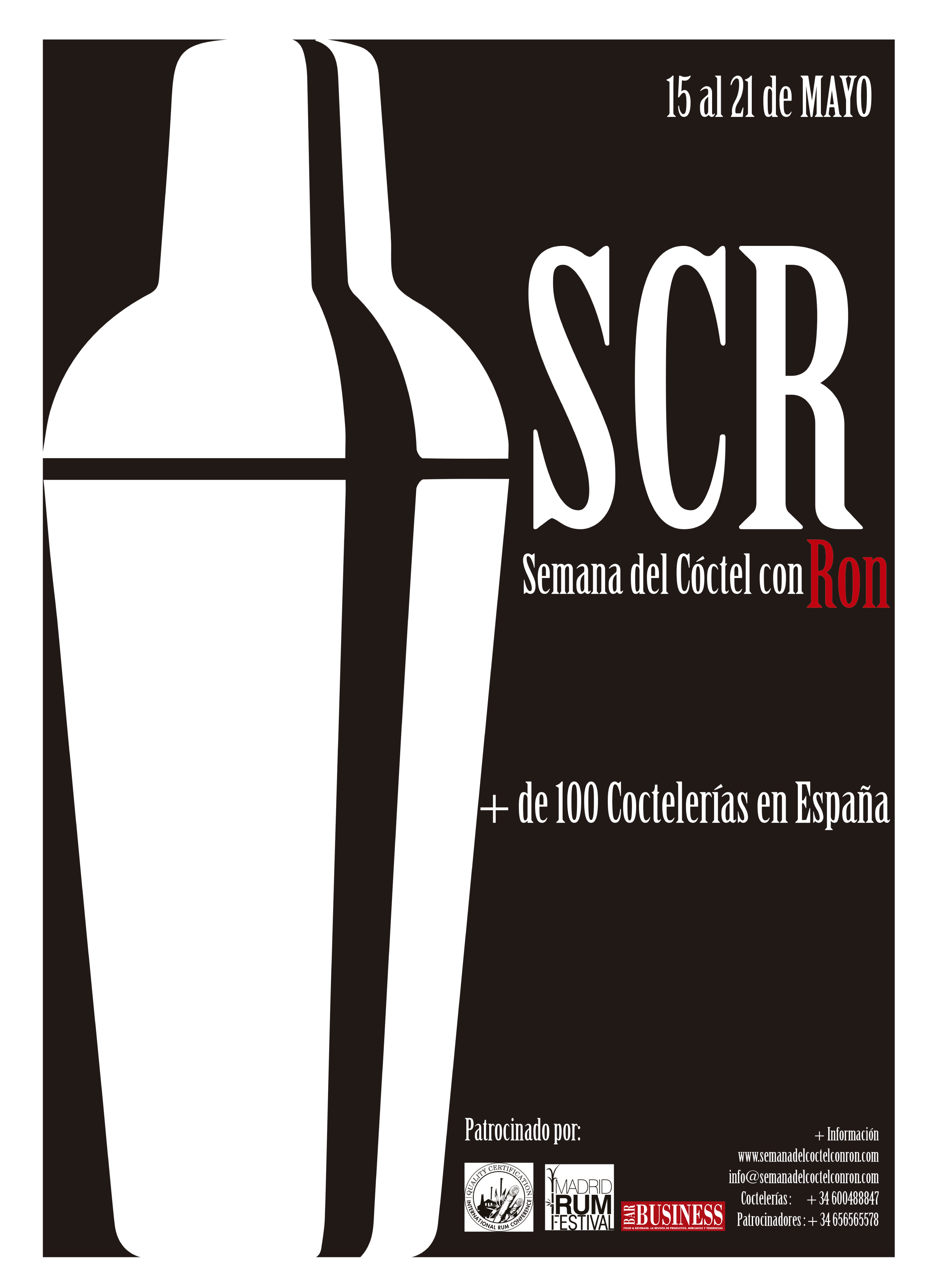 Semana del Cóctel con Ron del 15 al 21 de Mayo