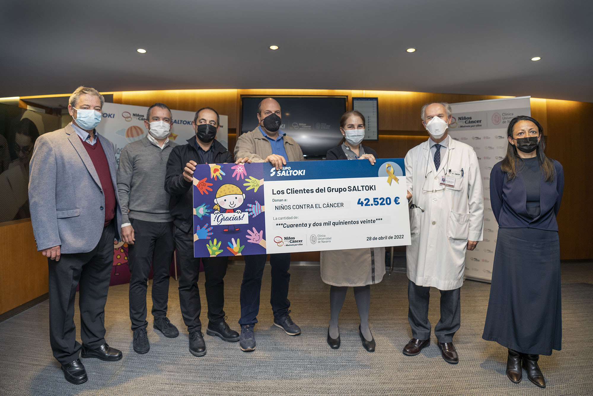 Clientes del Grupo Saltoki donan más de 42.000 euros al programa Niños contra el Cáncer