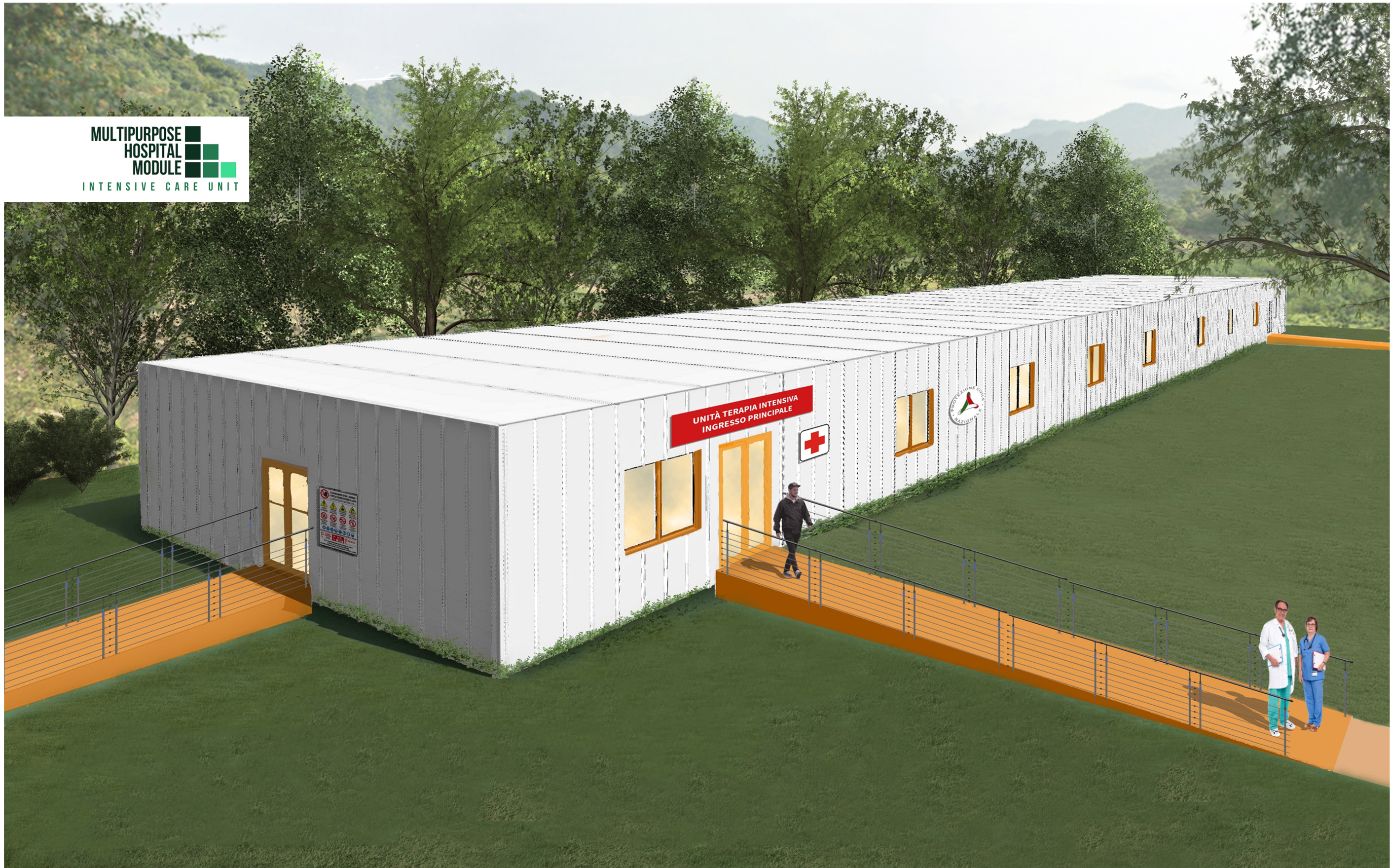 MÓDULO HOSPITALARIO MULTIFUNCIONAL CON PANELES ISOPAN