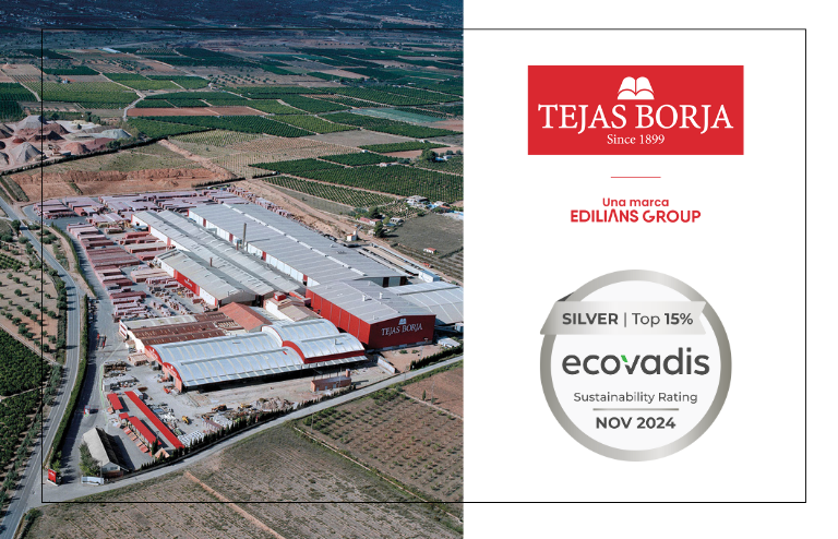 Tejas Borja, reconocida con la Medalla de Plata de EcoVadis por su compromiso con la sostenibilidad