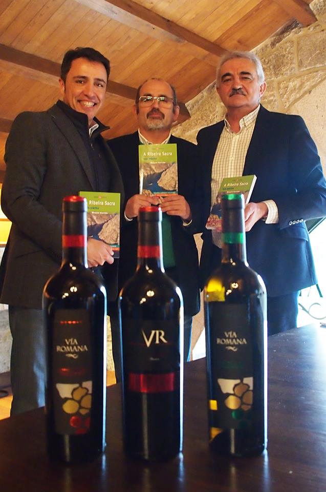 La bodega Vía Romana acogió la presentación de “A Ribeira Sacra. Guía práctica”