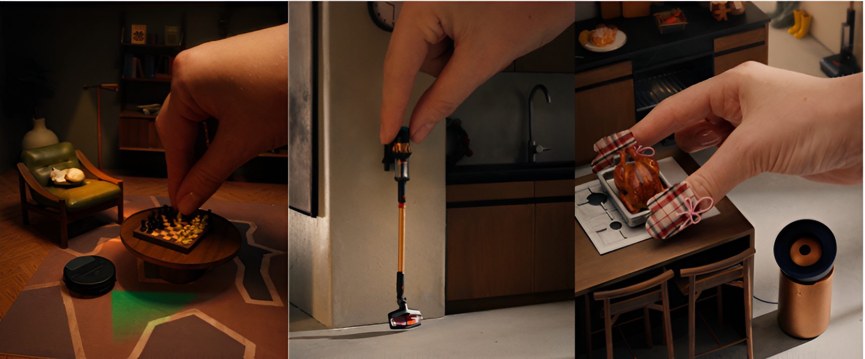 Dyson ha construido una casa en miniatura a escala 1:12 que alberga sus máquinas