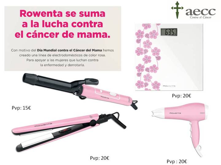 Rowenta apoya la lucha contra el cáncer de mama