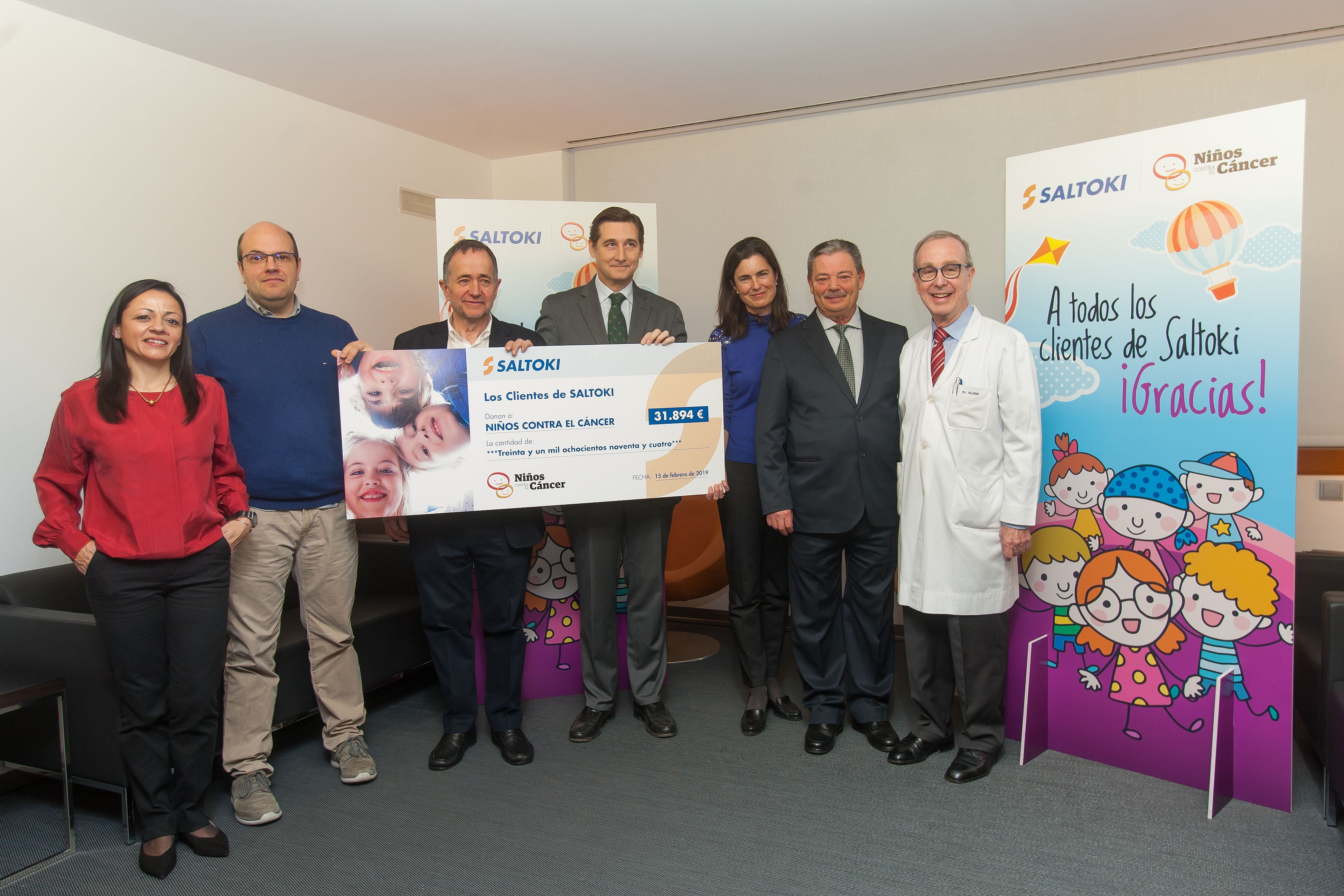 32.000 euros de fontaneros, electricistas y profesionales de la construcción para luchar contra el cáncer infantil